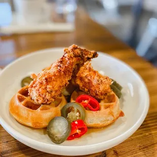 Chicken and Waffles | IG @smn.eats