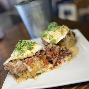 Pork Carnitas Benedict