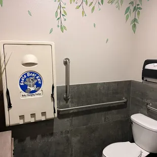 Bathroom with changing table