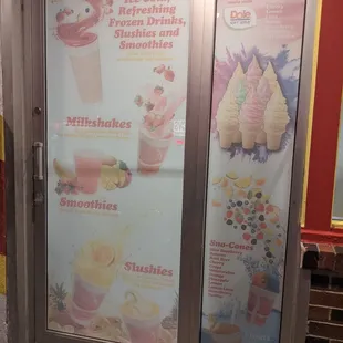 ice cream and smoothies