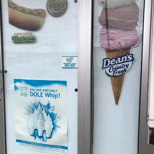 Ice cream and Nathan&apos;s hot dogs