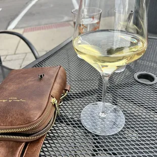 Chenin blanc on tap! Plus a winged little friend!