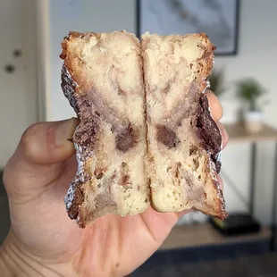10/2/21 - Croissant (CRX) Bread Pudding. X-section. GOOD. Saturday/Sunday Only
