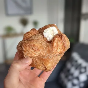 10/2/21 - Nectarine Kouign Amman. GOOD