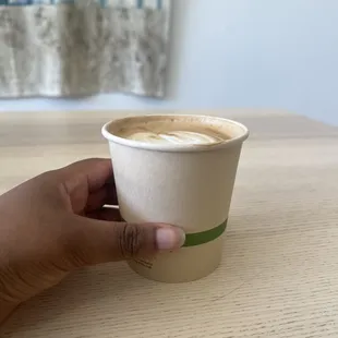 Chai latte - Sizing reference.