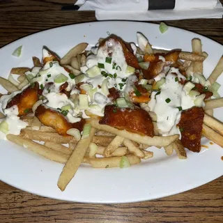 Buffalo Shrimp Loaded Fries