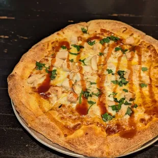 BBQ Chicken Pizza with no onion