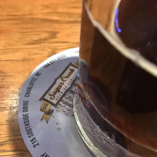 Great beer selection.