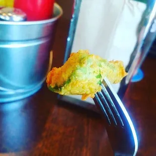 Fried avocado bites