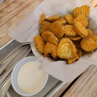 a basket of fried food