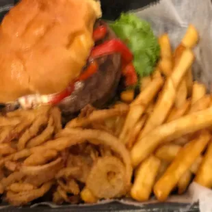 Classic Crafty Burger and Fries