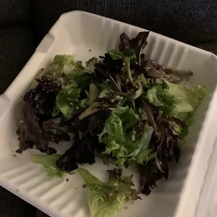 This was the majority, but not all, of the lettuce on my bowl.