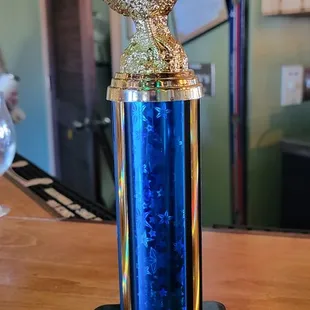 The trophy says all you need to know. #1