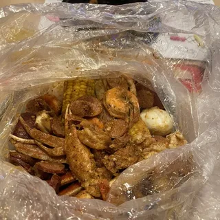 A. Snow Crab and Headless Shrimp Combo