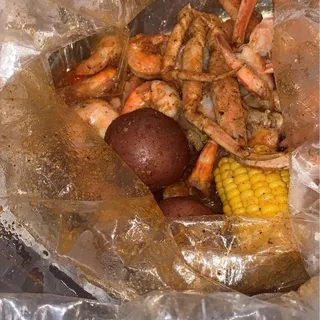 Snow Crab and Headless Shrimp
