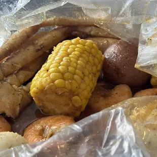 A. Snow Crab &amp; Headless Shrimp  2 Boiled Eggs