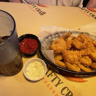 Fried shrimp basket