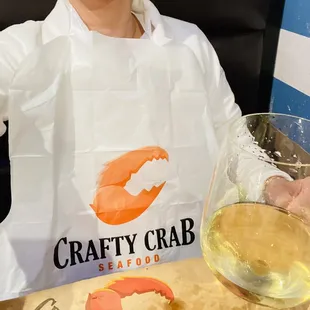 Bib and gloves provided.. #winenot