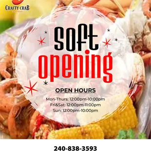 Soft Opening!

Come visit or call now!