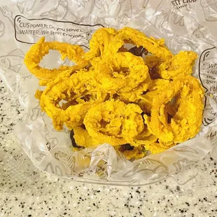 Golden brown Fried Calamari