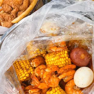 Headless shrimp &amp;  fried shrimp.