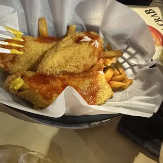 4 Fried Tilapia Basket