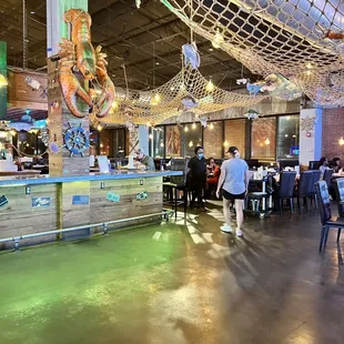 the interior of a crafty restaurant