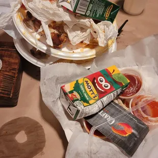 Empty food plates because it was that good!