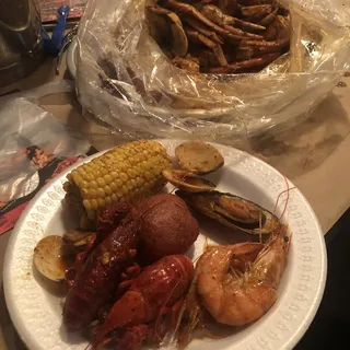 E. Snow Crab & Crawfish Combo