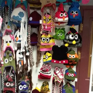 a variety of stuffed animals