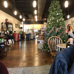 Awesome place to sit and relax in this small town. Good coffee in a laid back environment. There are tables and couches available.
