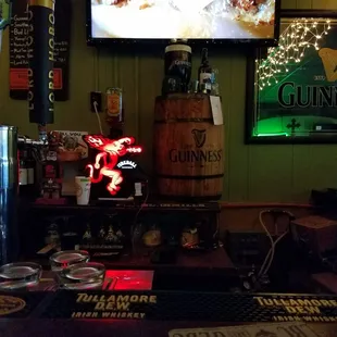 Guinness and flat screens, so you know it's real