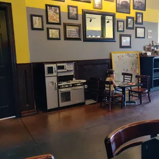 I spy a grumpy girl, she is ready for some food