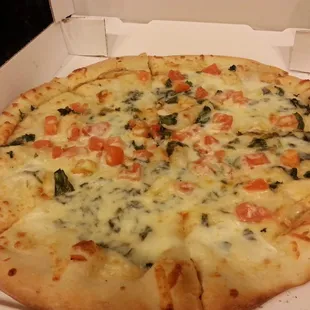 Mahgerita pizza VERY disappointing and small!