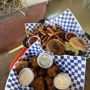 Chicken slider fired cauliflower