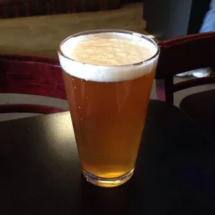 Enjoying a Devil's Backbone with my Craig O's pizza.