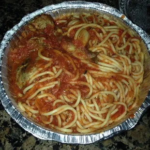 Spaghetti and Meatballs