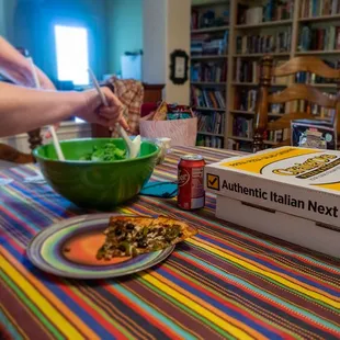 Our salads arrived cold, crisp, and neat! Easily transferred to a bowl for a nice family supper!