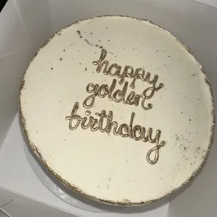 We ordered this cake for my daughter's golden birthday! I sent them an inspo pic and they NAILED it! I was soooo happy when I picked it up!