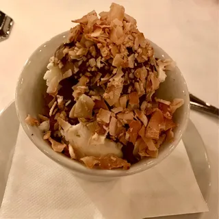 Seasonal Berries Over Ice Cream Or Sorbet