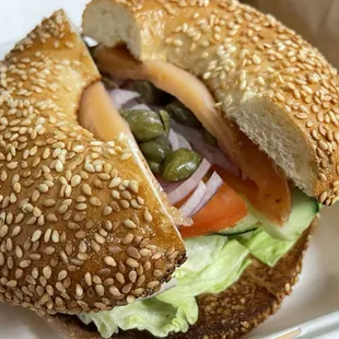 Lox sandwich