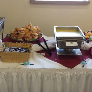 Another hors d'oeuvres table at our wedding.