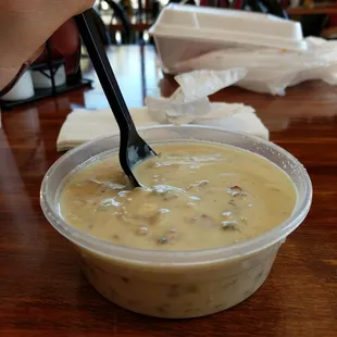 Clam chowder To go