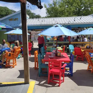 Outside dining
