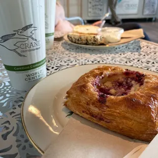 Danish and in the background everything bagel.