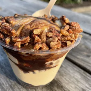 Salted caramel brownie sundae (using salted caramel ice cream) soo yummy!! $7.95