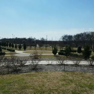 Crape Myrtle Park from the top of the mound