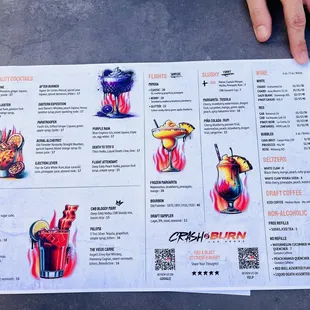 The menu