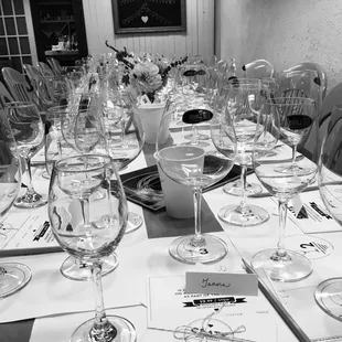 Riedel glassware seminar - before.