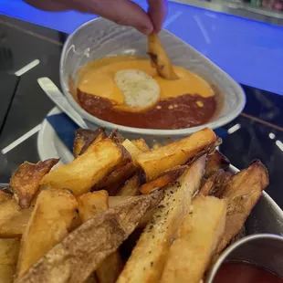 Pro move - order the soup with fries and enjoy the dip.
